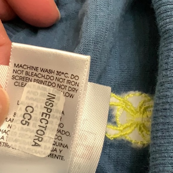 Spyder VNECK SLUB ATHLETIC TOP - Blue/Purple/Yellow - Picture 12 of 12